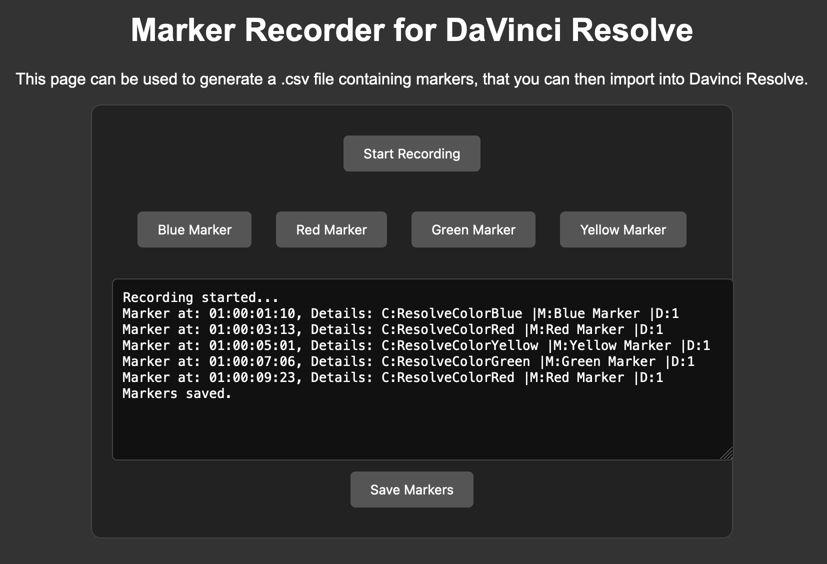 Davinci Resolve Timer